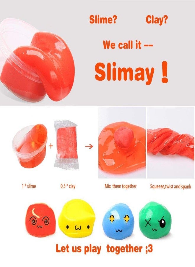 Promote Trader 12 Crystal Slime, 3 Toy Slime and 12 Air Dry Clay Combo with Free Glitter and Modelling Tools for Kids Boys and Girls Party Set DIY Slime Kit for School Supplies - Image 2